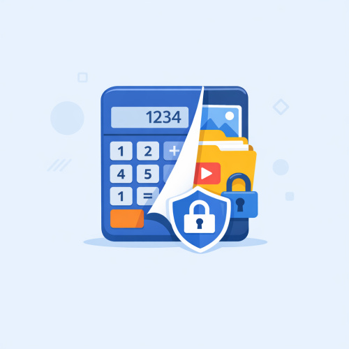 تطبيق إخفاء الملفات المتنكر في زي الآلة الحاسبة: أمان وسرية متكاملة