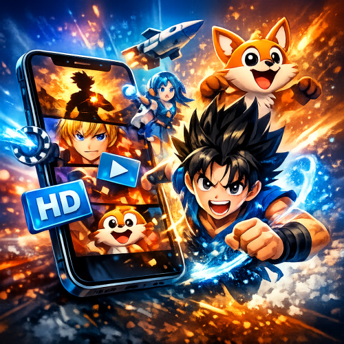 تطبيق لمشاهدة مسلسلات الكرتون والأنمي بجودة عالية