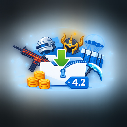 تحميل اندر وأقوى ملف سكنات ببجي موبايل التحديث الجديد 4.2