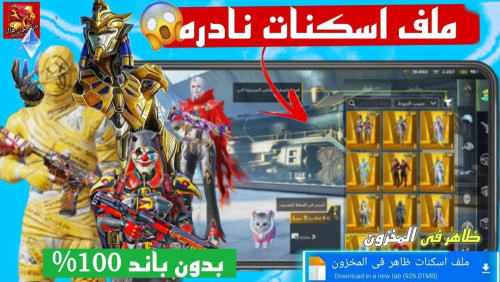 واخيرا تحميل اول ملف سكنات نادرة ببجي موبايل التحديث الجديد 4.0