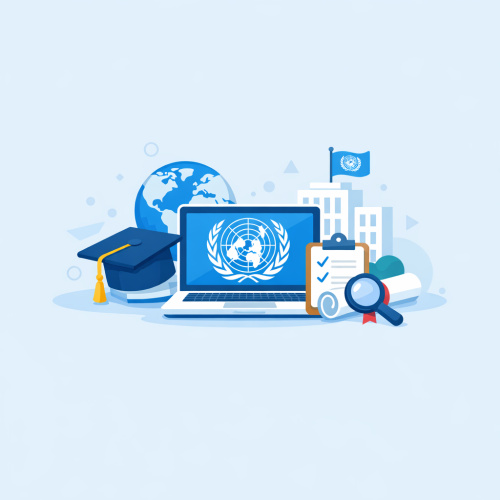 تدريب في الامم المتحده للطلبه والخريجيين 💻