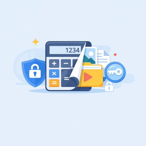 تطبيق اخفاء الملفات المتنكر في زي الآلة الحاسبة: الأمان والخصوصية في متناول يدك