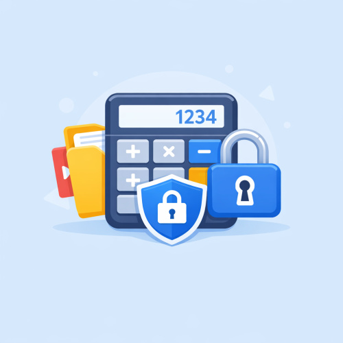 تطبيق إخفاء الملفات المتنكر في زي الآلة الحاسبة: أمان وسرية فائقين