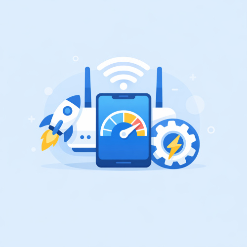 افضل تطبيق لتسريع شبكة الواي فاي: طريقة سهلة لتحسين الانترنت باستخدام Internet Optimizer