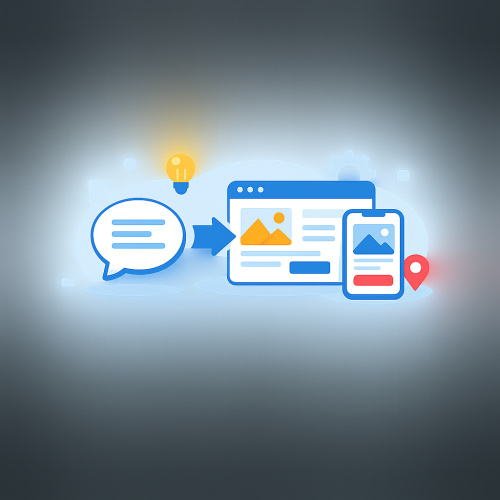 استكشف أول منصة عربية لتحويل أفكارك إلى مواقع وتطبيقات بسهولة