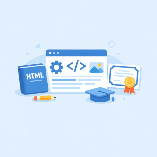 كورس كامل في Html للمبتدئين بشهادة معتمدة مجانية