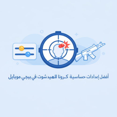 أفضل إعدادات حساسية كرونا للهيدشوت في ببجي موبايل