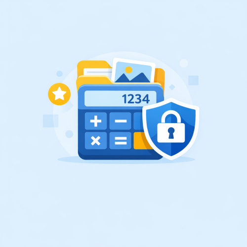 تطبيق إخفاء الملفات المتنكر في زي الآلة الحاسبة: أمان وخصوصية في مكان واحد