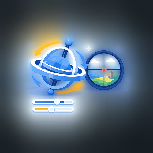 اقوي كود حساسيه جيروسكوب لثبات ايم مسافات بعيدة في الألعاب