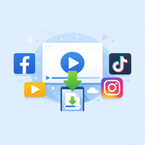 كيفية تحميل فيديوهات من جميع برامج التواصل الاجتماعي: فيسبوك، تيك توك، وإنستقرام