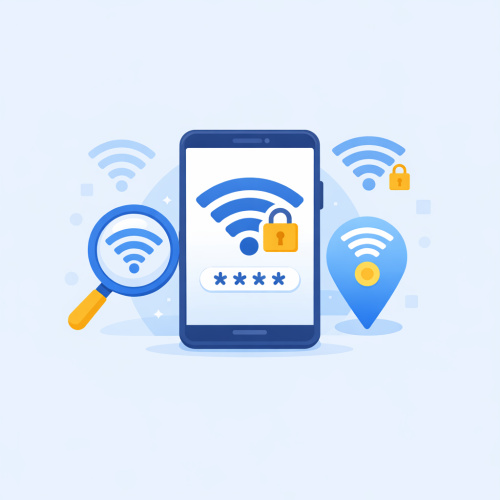 كيف تعرف رمز الشبكة القريبة واي فاي باستخدام تطبيقات كشف الشبكات