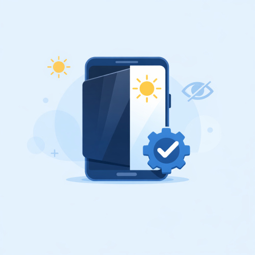 طريقة تضليل شاشة الهاتف بدون لاصق باستخدام تطبيق مميز