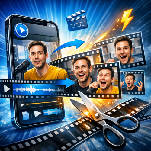 أفضل موقع يساعدك على تحويل الفيديوهات الطويلة إلى مقاطع قصيرة احترافية