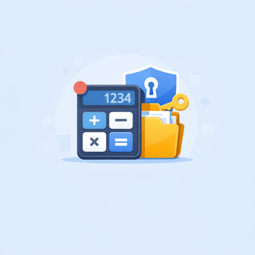 تطبيق إخفاء الملفات المتنكر في زي الآلة الحاسبة: أمان وخصوصية في متناول يدك