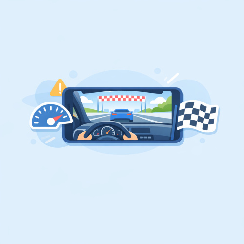 Racing in Car 2021 – سباقات داخل السيارة على الهاتف
