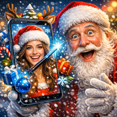 تطبيق مبتكر لتزيين صورك مع شخصية عيد الميلاد الشهيرة