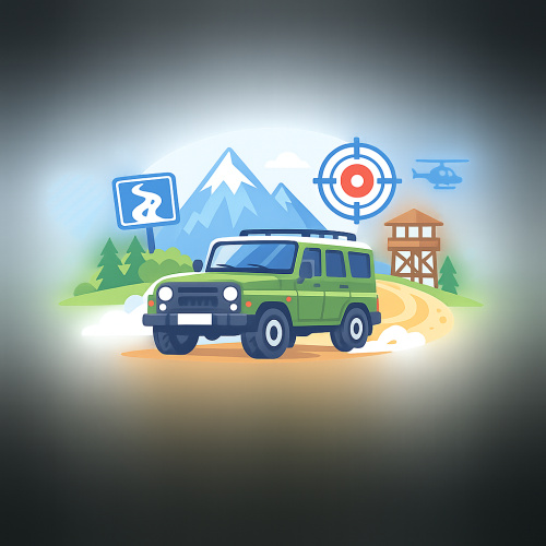 استمتع بتجربة قيادة مثيرة مع لعبة Russian Car Driver UAZ HUNTER