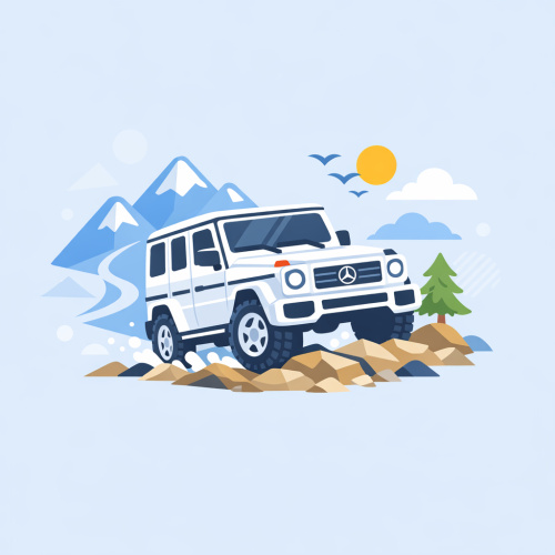 استمتع بتجربة قيادة سيارة G-Class على الطرق الوعرة: مغامرة مثيرة تنتظرك