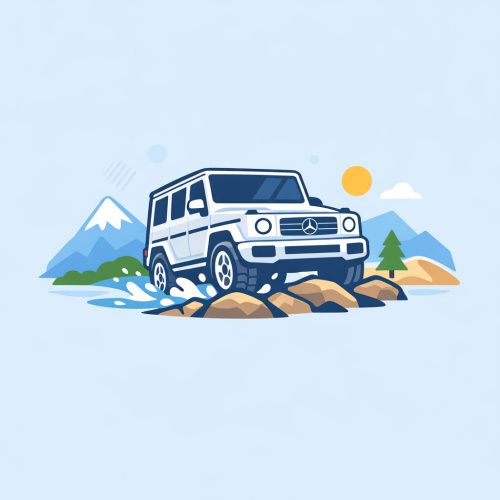 استمتع بتجربة قيادة سيارة ال G-class على الطرق الوعرة